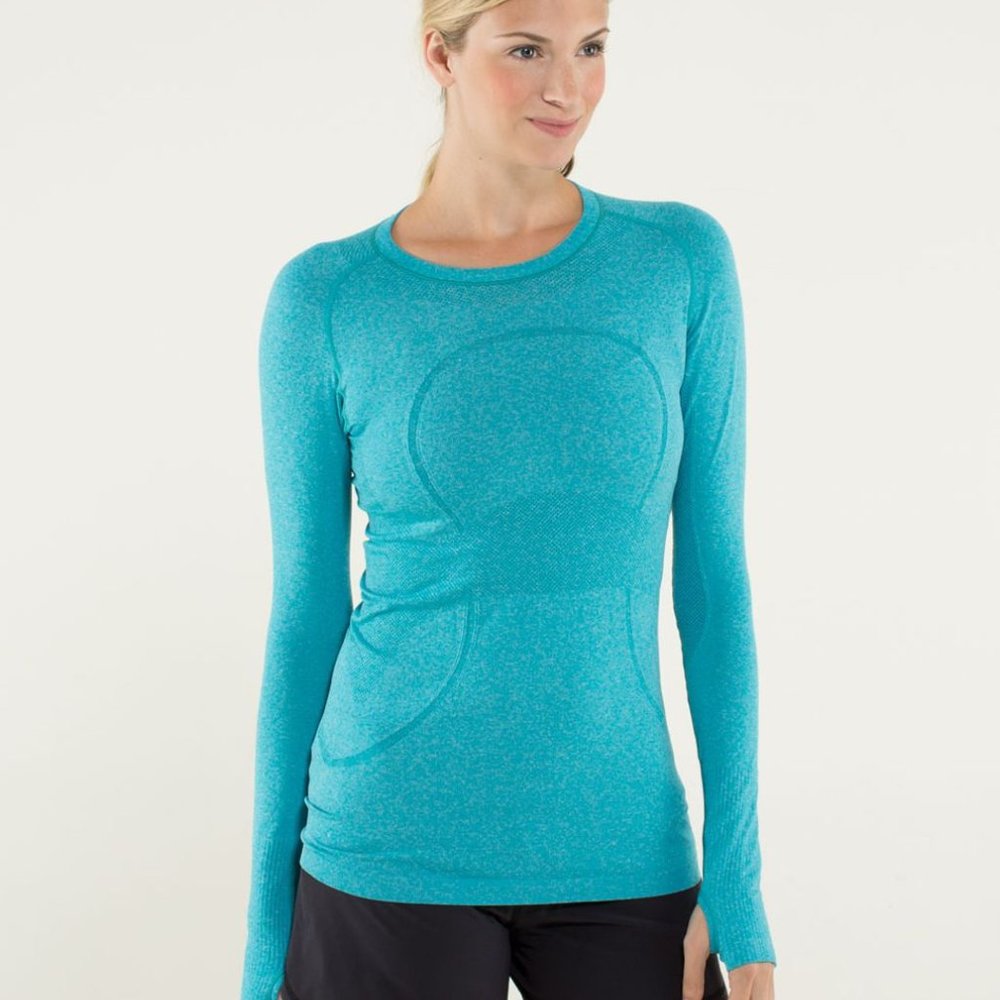 Lululemon Swiftly Tech Long Sleeve Size 6 Surge Blue